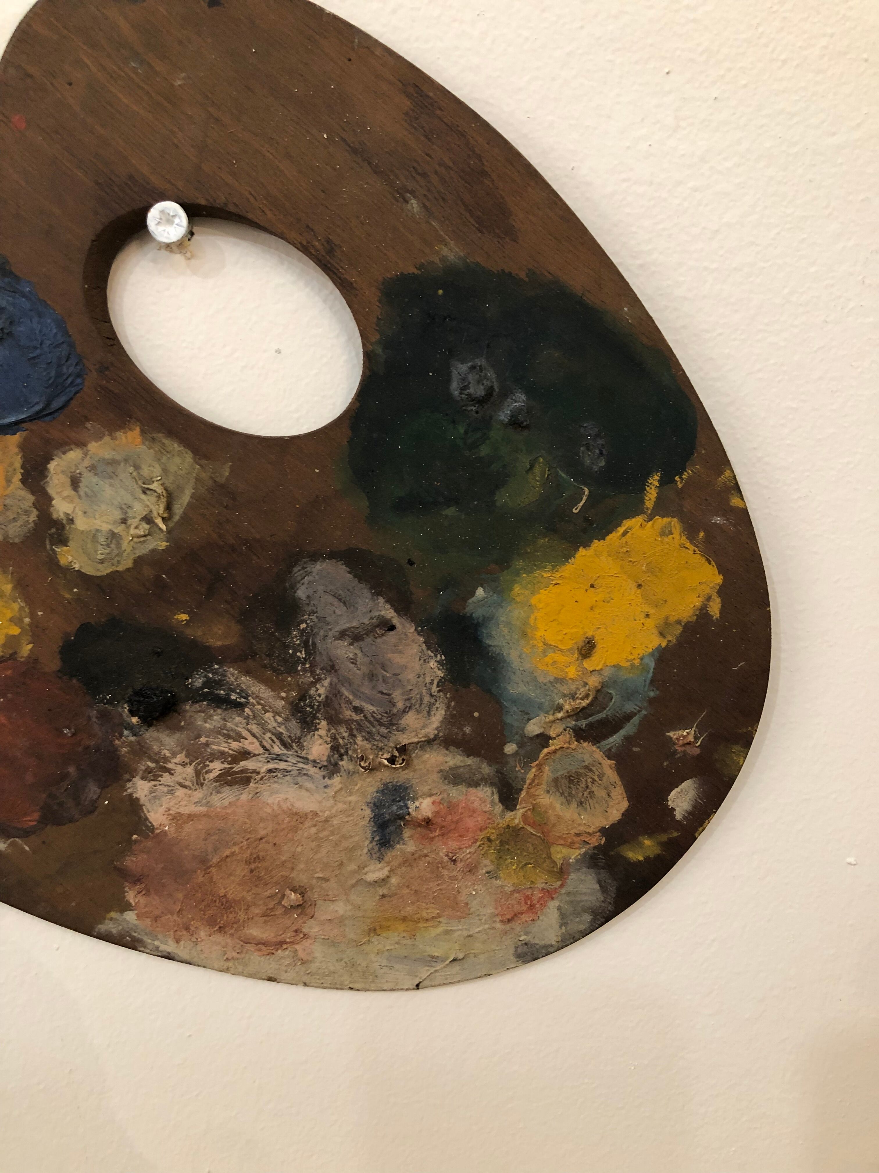 Wooden painter's palette