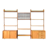 Mid-Century Modular Teak Wall Unit by John Texmon for Blindheim Mobelfabrik, Norway,  1960s