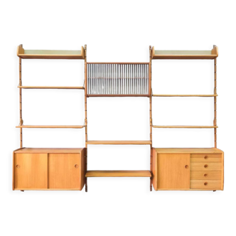 Mid-Century Modular Teak Wall Unit by John Texmon for Blindheim Mobelfabrik, Norway,  1960s