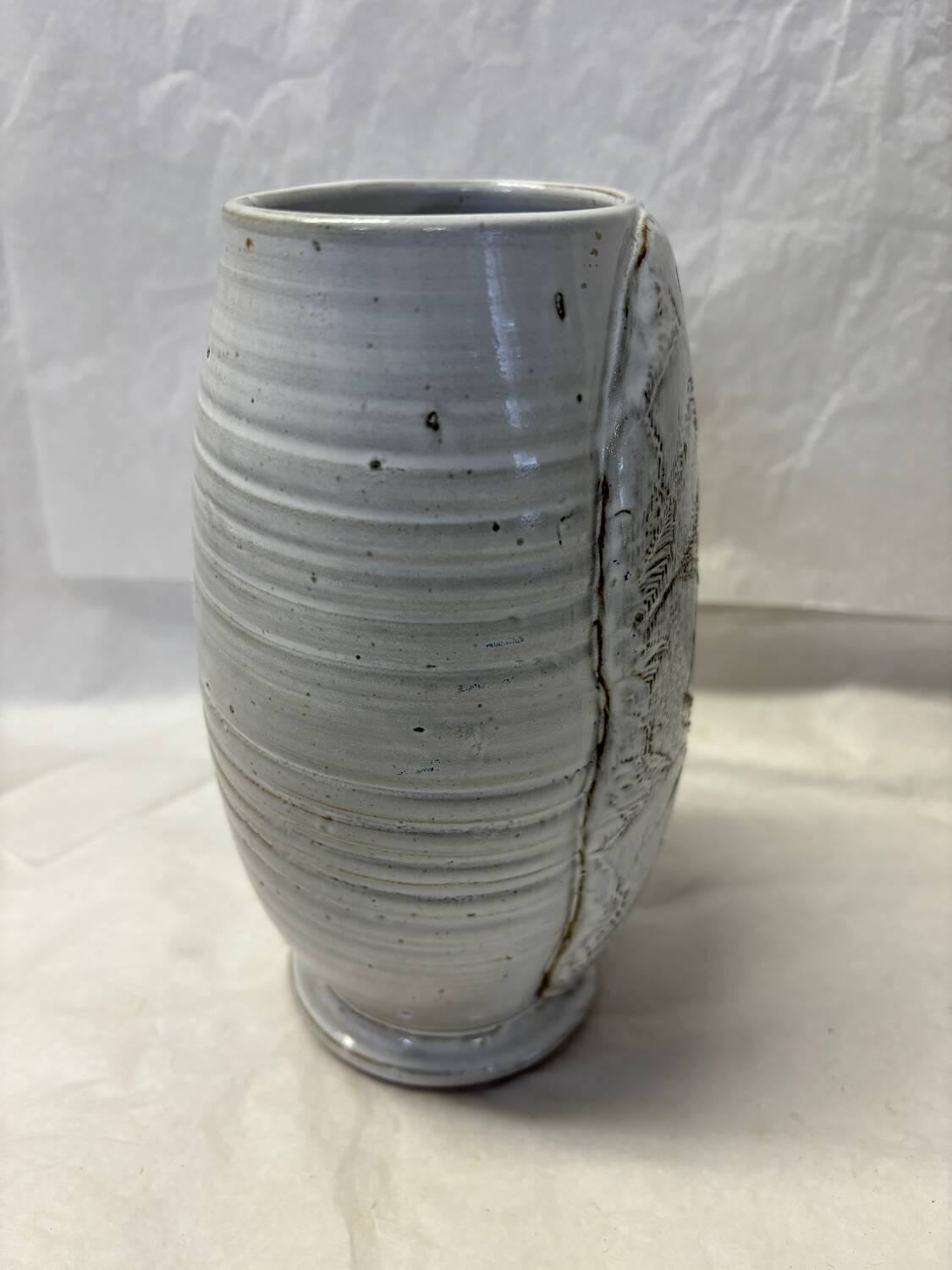 Handcrafted stoneware vase