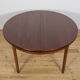 Mid-Century Round Extendable Dining Table, United Kingdom, 1960s.