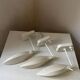 Lot 3 appliques en métal blanc 1970 design