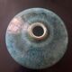 Two blue ceramic vases