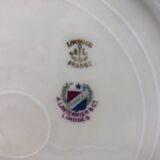 6 flat plates "A.Lanternier & Cie" Limoges
