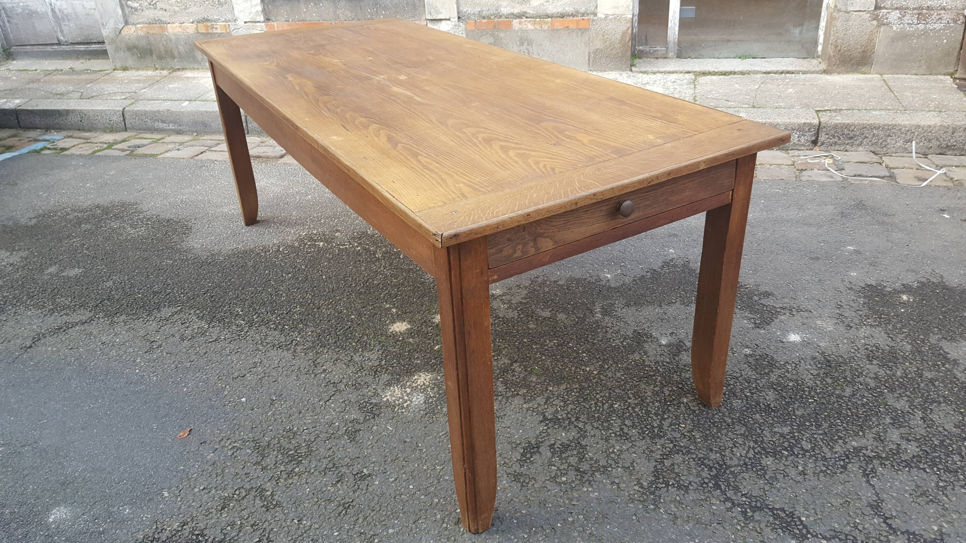 Farm table oak