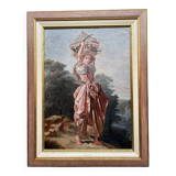 Painting "Girl with a bird".