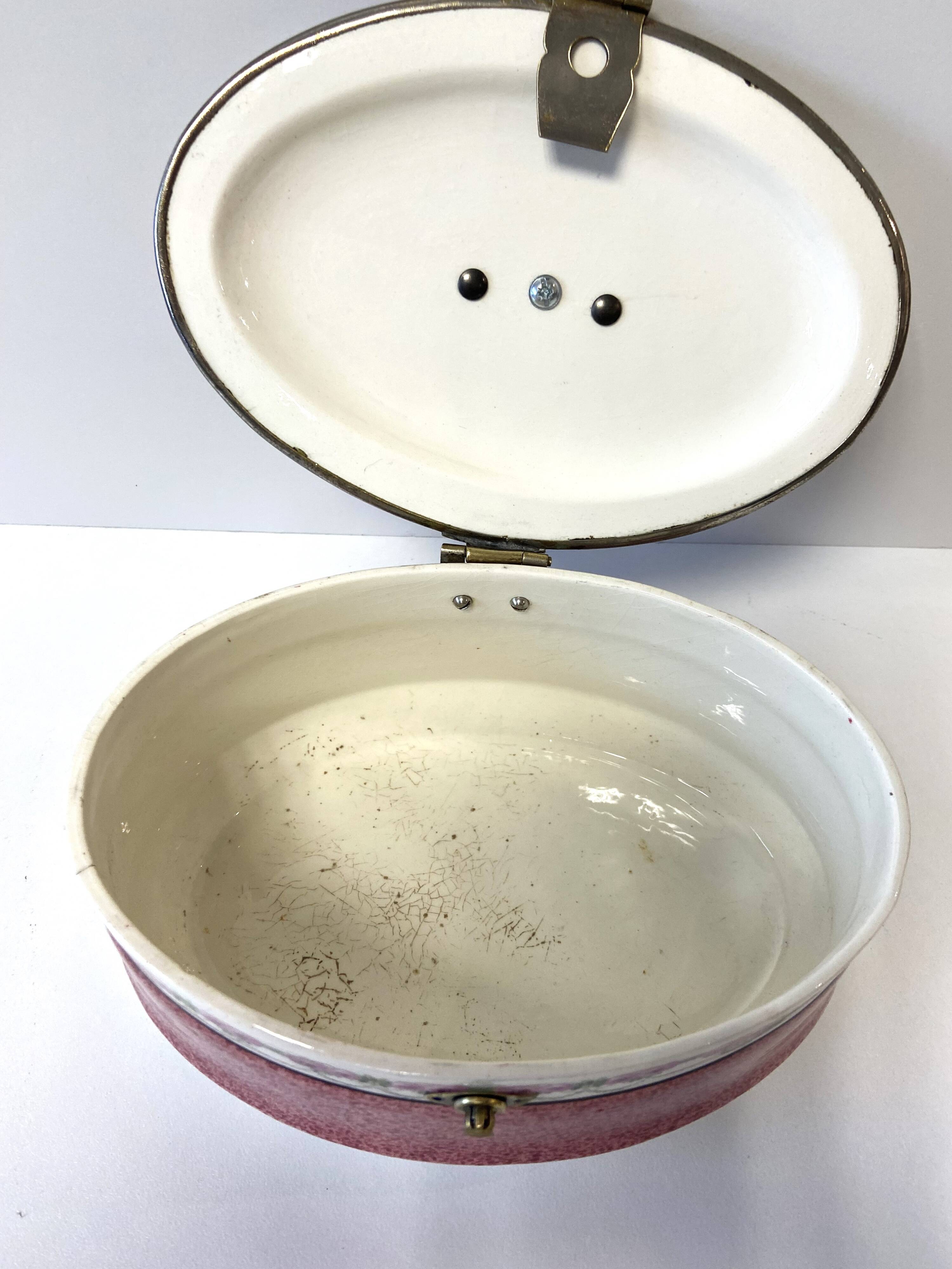 Pot Biscuit en Faïence Fabrication Allemande Début 1900