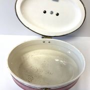 Vintage Art Nouveau Pot Biscuit in Faience German Manufacture Early 1900s