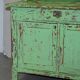 Victorian Green Patinated Buffet, Library or Cabinet