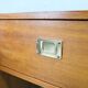 A pair of Scandinavian minimalist teak nightstand tables , 1960s