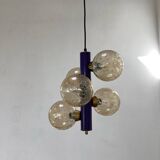 Pendant lamp space age purple light