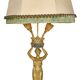 Gilded bronze and marble lamp in Empire style