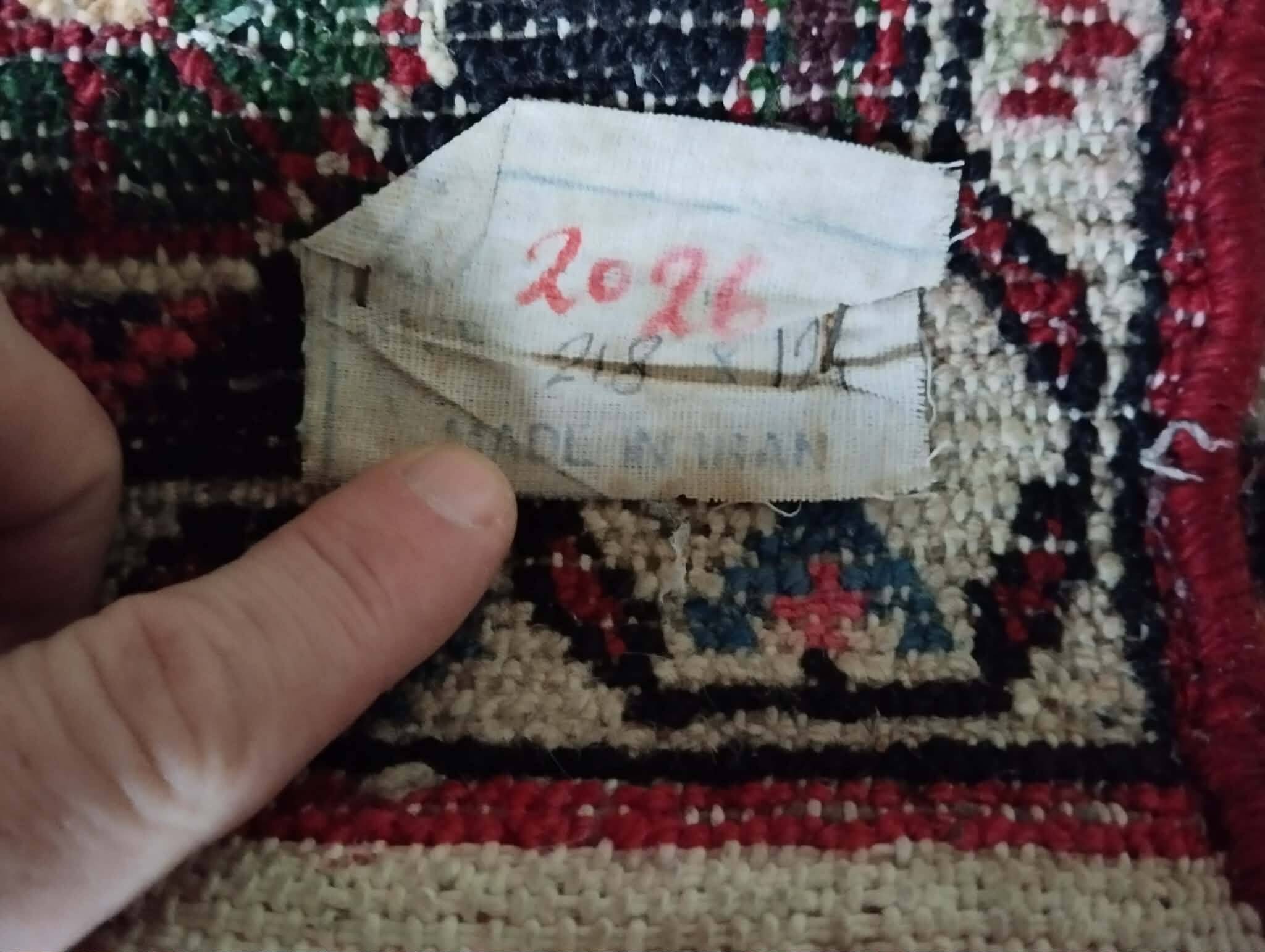 Handmade Persian Tuyserkan rug 218x124cm