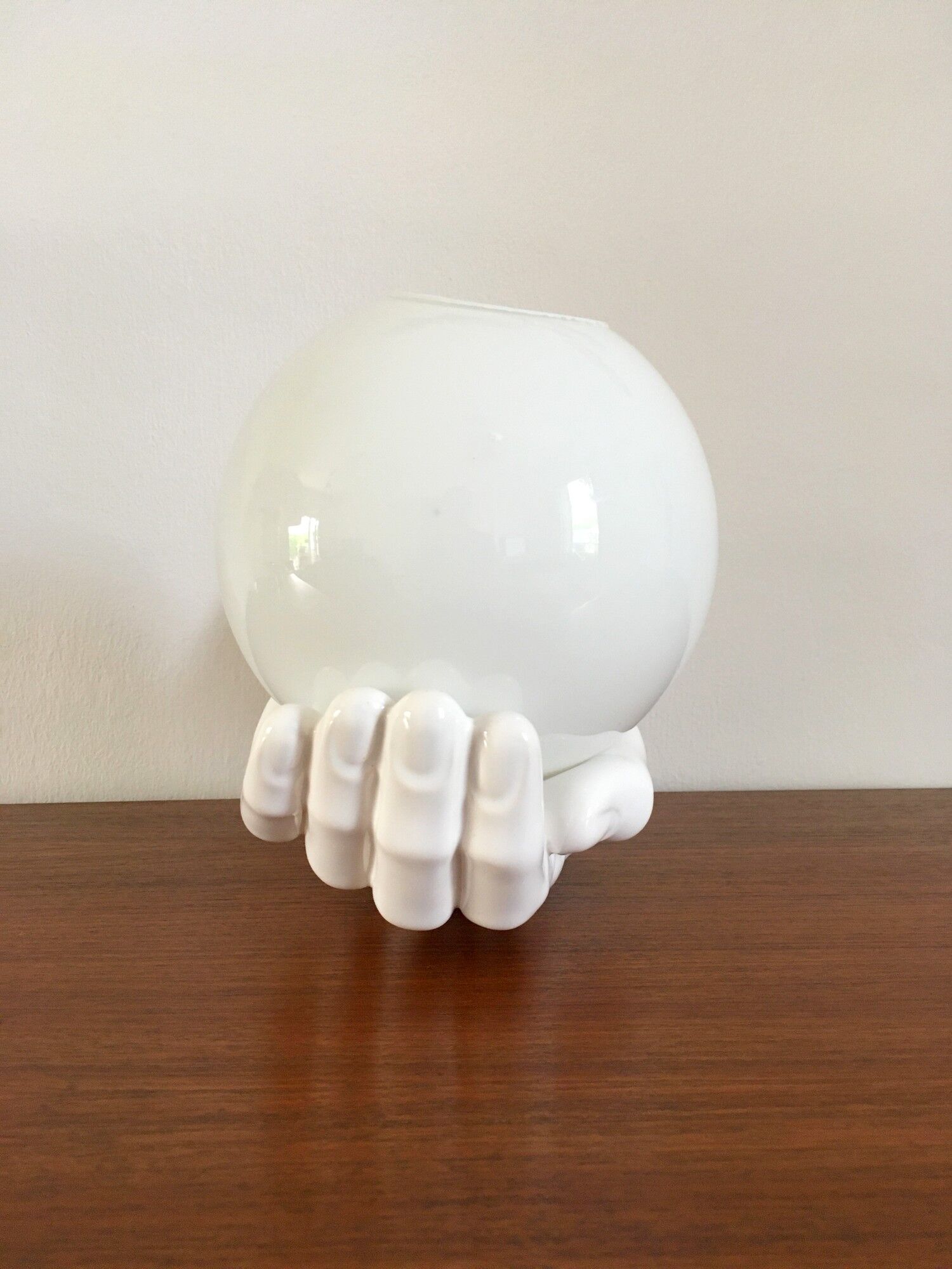 Vintage hand lamp in ceramic 70s