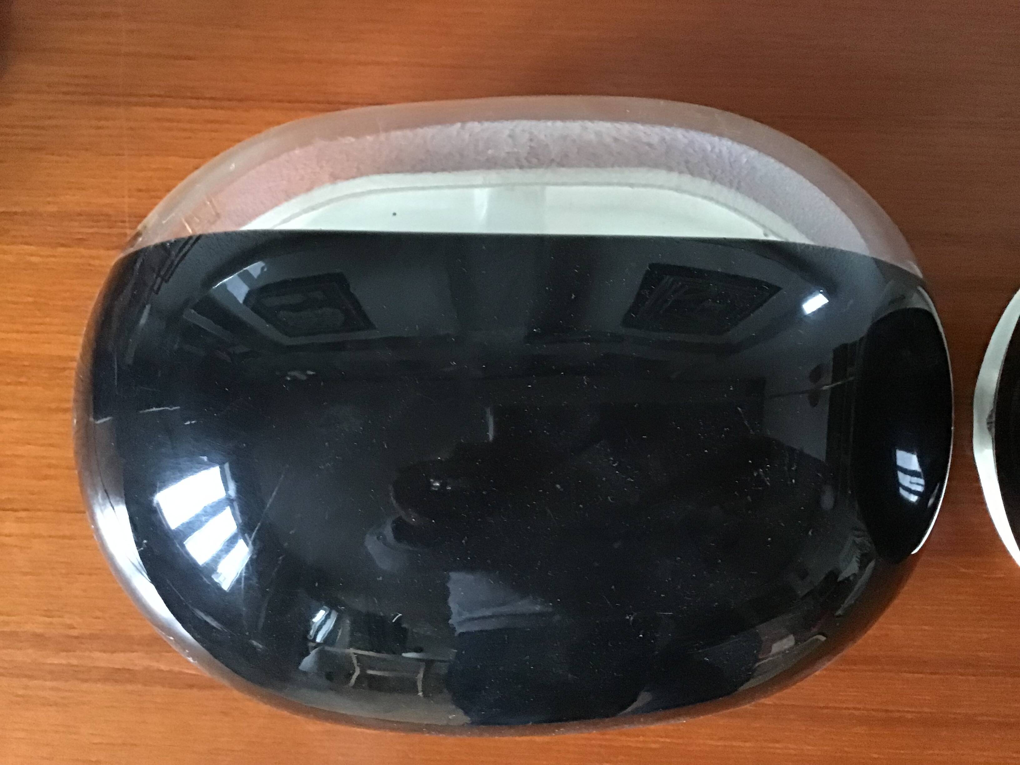 Paire d’applique Guzzini noire plexiglass