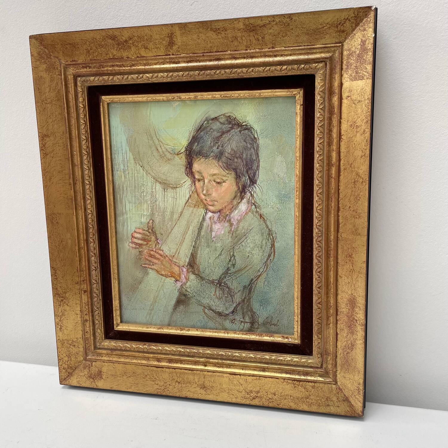 Painting on canvas Collado Antonio Gonzalez