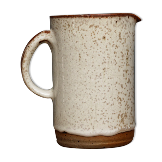 Pot à lait en grés émaillé, signé