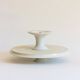 Servant, Cup on foot, White ceramic display stand, Paris, 19th century.