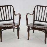 1950s Pair of Josef Frank Bentwood Armchairs no. 752 by Thon
