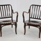 1950s Pair of Josef Frank Bentwood Armchairs no. 752 by Thon