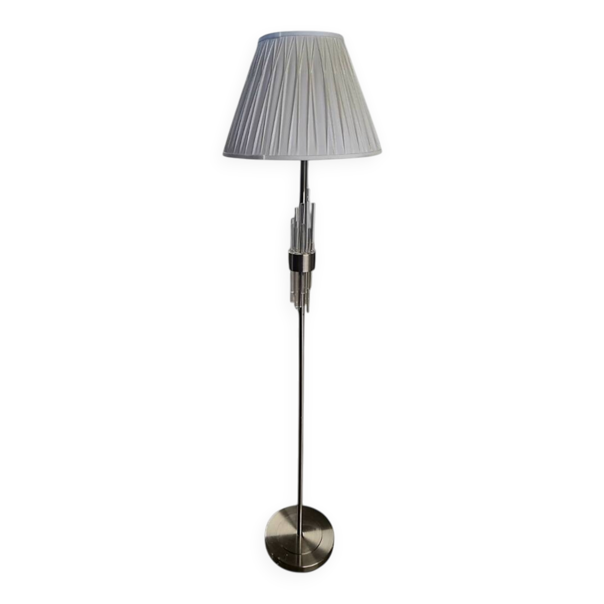 Luxury floor lamp in Eichholtz style – Brushed metal and glass tubes