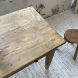 Farmhouse table pine multi-drawers