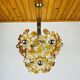 Mid-Century Murano Amber Chandelier by Mazzega, Italy, 1970s