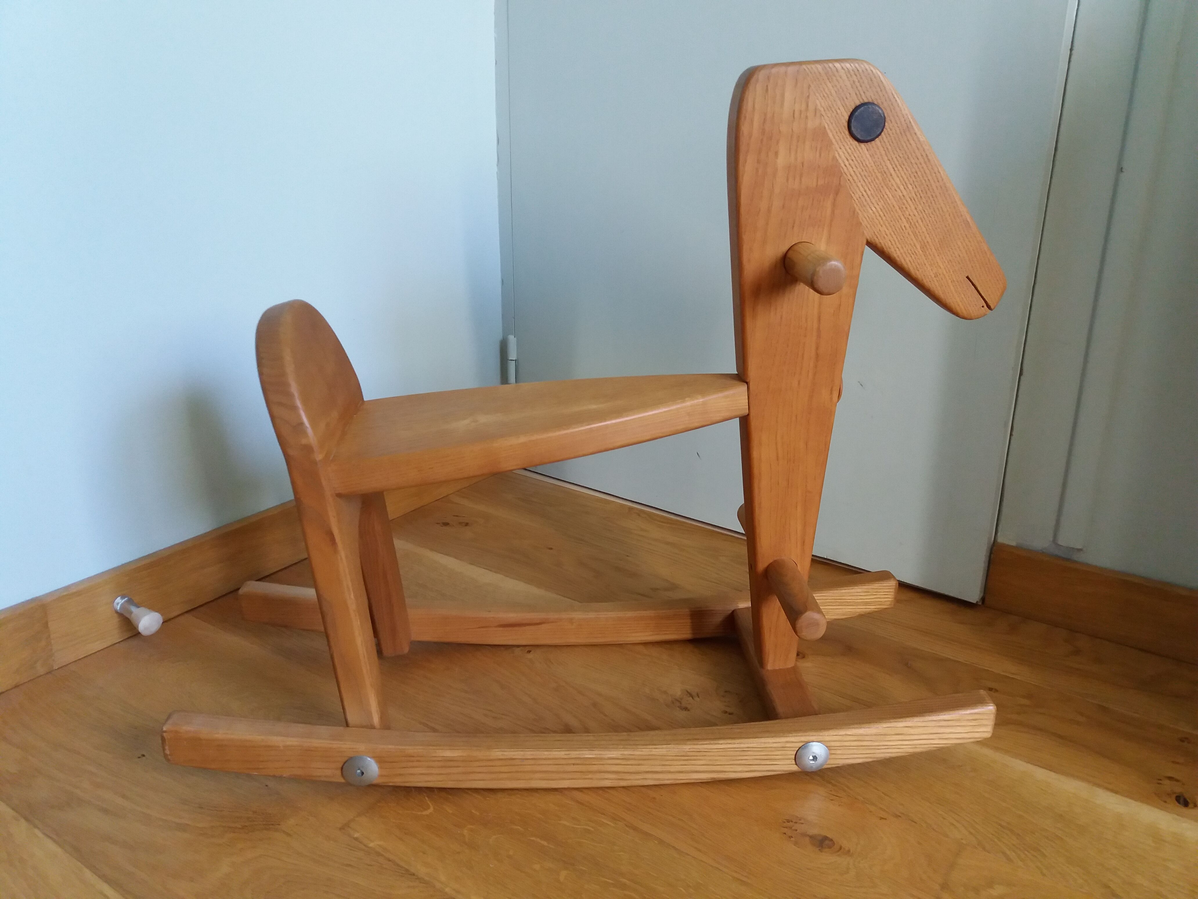 Wooden rocking horse