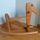 Wooden rocking horse
