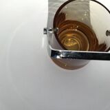 Seau à glaçons verre soufflé ambre 70’s