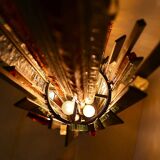 Lampadaire brutaliste Poliarte, années 1970 par Albano Poli