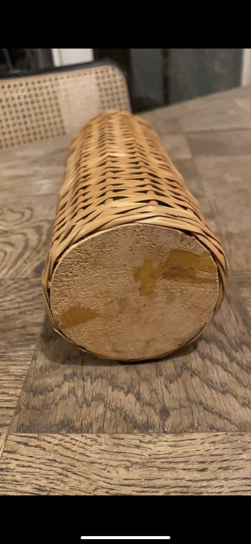 Bottle surrounded wicker