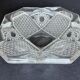 Vintage molded glass ashtray
