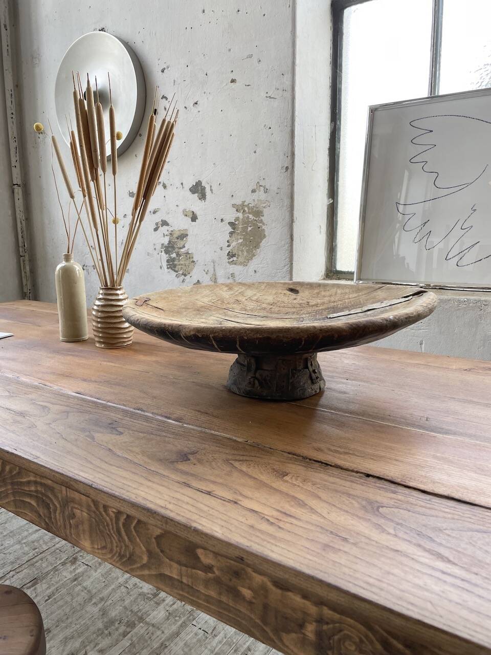 XL wooden Tuareg dish