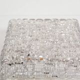 Vintage ice glass flush mount light by ERCO