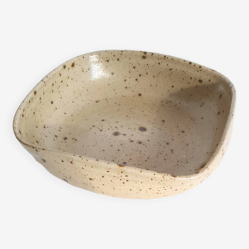 Pyrite stoneware dish