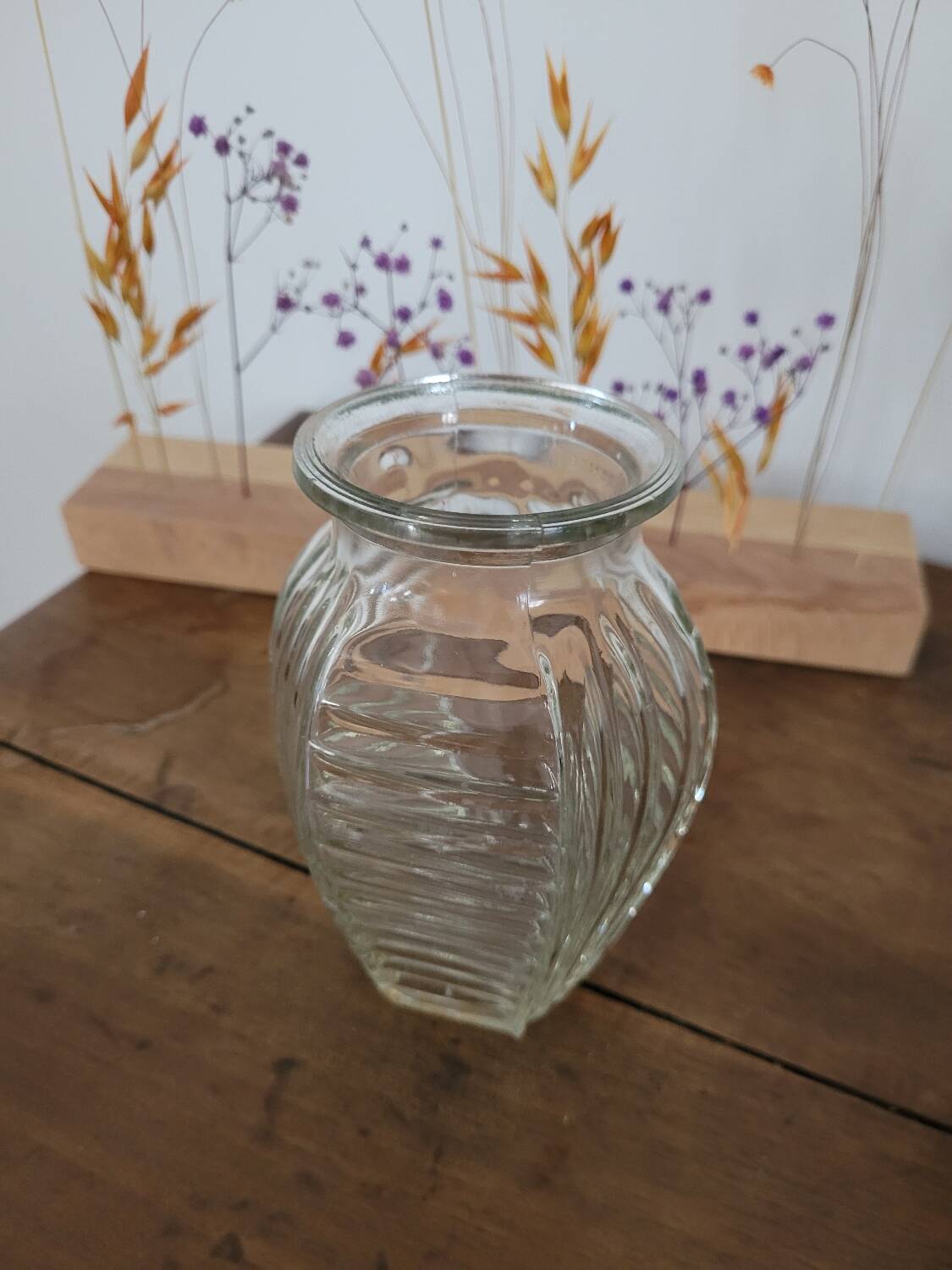 Small Art Deco glass vase