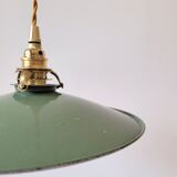 Workshop suspension in enamelled sheet metal