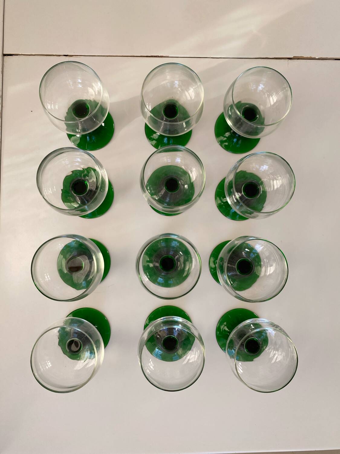 Set of 12 Alsace Roemer glasses