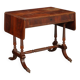 Antique Regency writing desk in mahogany with drawer, England, 19th century.