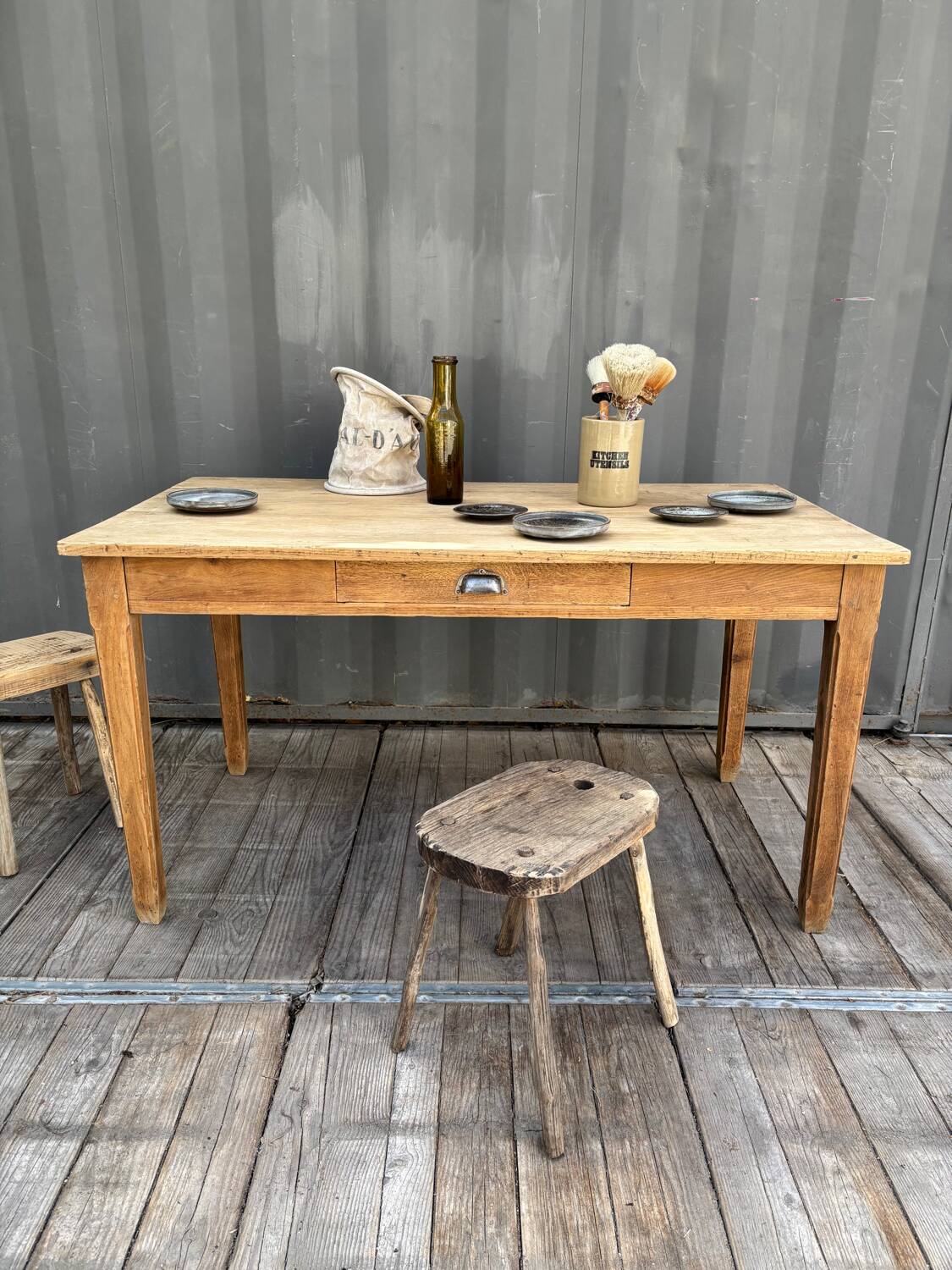 Oak farmhouse table
