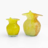 Pair of Murano Glass Vases - Calle - 90's - Made in Italy
