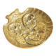 Antique Brass Catchall - Animal Motif and Shell Design