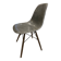 DSW chair elephant grey fibre, walnut dowel, Eames, Herman Miller, vintage.