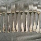 Set of christofle spoons and forks