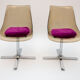 Couple de chaises tulipe en plexiglas