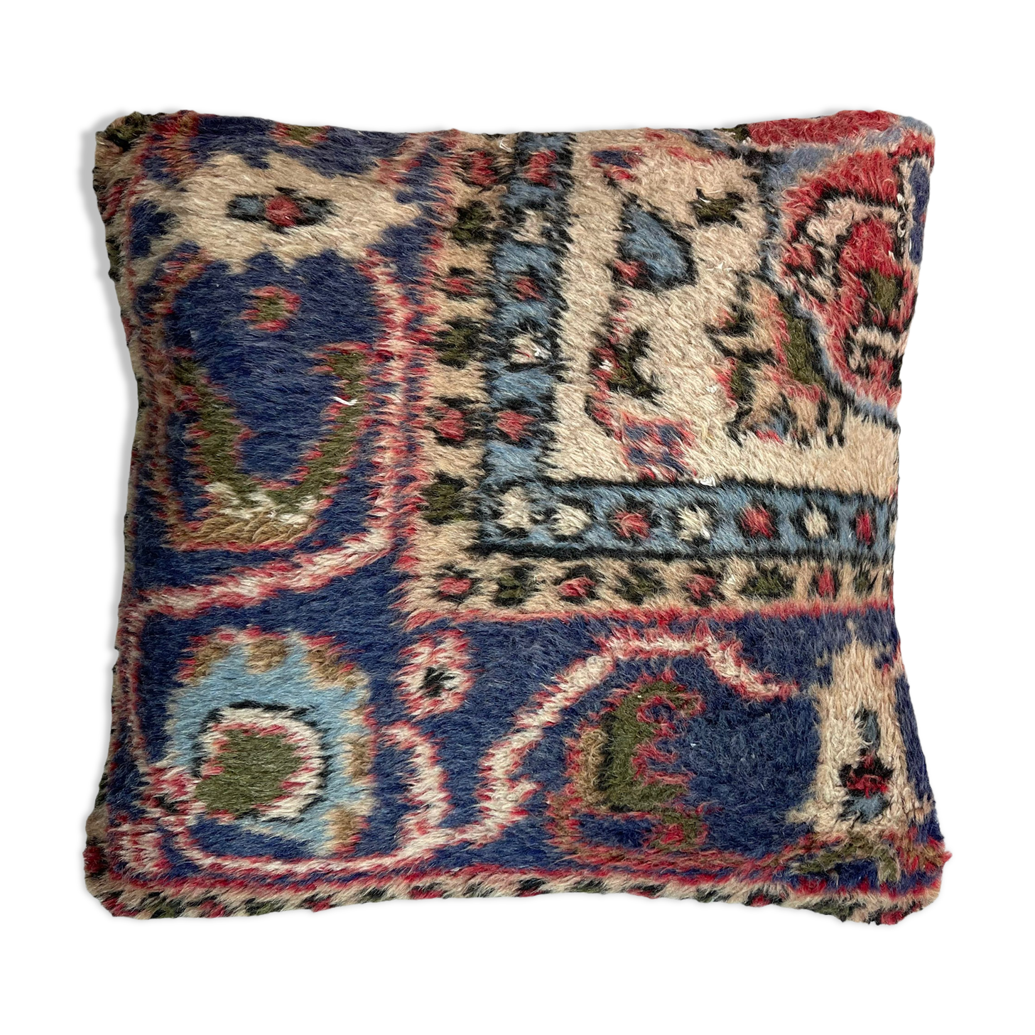 Vintage Turkish Rug Cushion Cover , 45 x 45 cm
