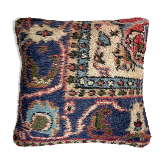 Vintage Turkish Rug Cushion Cover , 45 x 45 cm