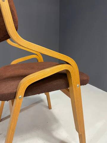 Set of chairs by Ludvík Volák for Dřevopodnik Holešov, Czechoslovakia, 1970s