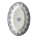 Oval ironstone dish with blue print